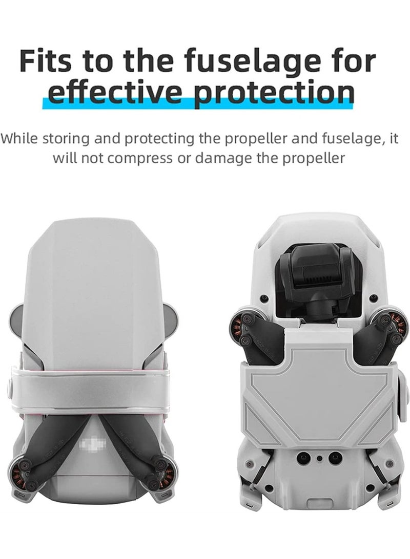 for DJI Mavic mini, Mini 2, Mini SE Propeller Holder, Silicone Propellers Guard Strap Protector Stabilizer and Propellers Fixator, Props Blades Guard, Drone Accessories (Grey) - Image 3