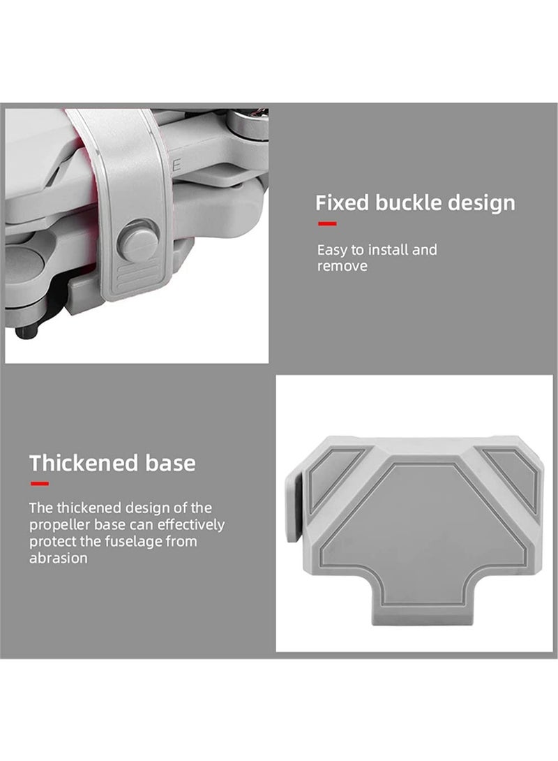 for DJI Mavic mini, Mini 2, Mini SE Propeller Holder, Silicone Propellers Guard Strap Protector Stabilizer and Propellers Fixator, Props Blades Guard, Drone Accessories (Grey) - Image 4