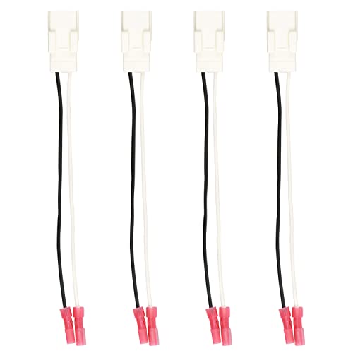 YMHHefy Car Speaker Adapter Wire Harness Front Rear Door 72-6514 Compatible with Dodge Chrysler Town & Country Dakota Ram Wrangler Speaker Wiring Harness Speaker Connector 4 Pack - Image 1
