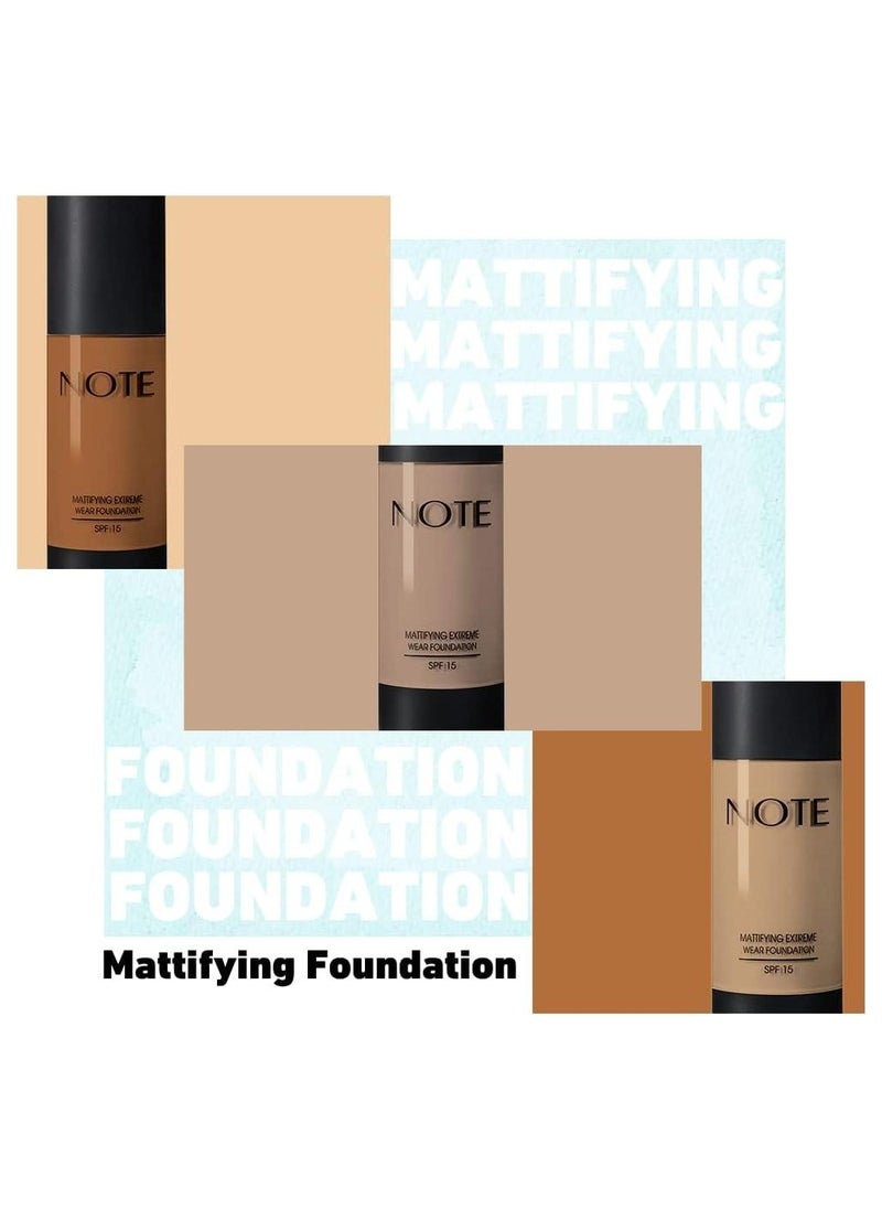 Note Mattifying Extreme Wear Foundation SPF15 02 Natural 30ml  - Image 5