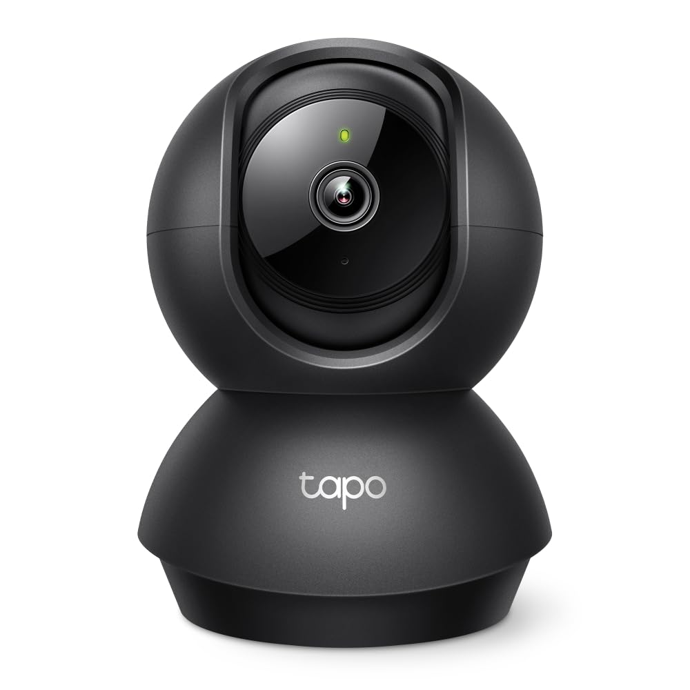 Tapo 2K Pan/Tilt Indoor Security Camera for Baby Monitor, Pet Camera | Motion Detection & Tracking | 2-Way Audio | Cloud & SD Card Storage | Works w/Alexa & Google Assistant | Black C211