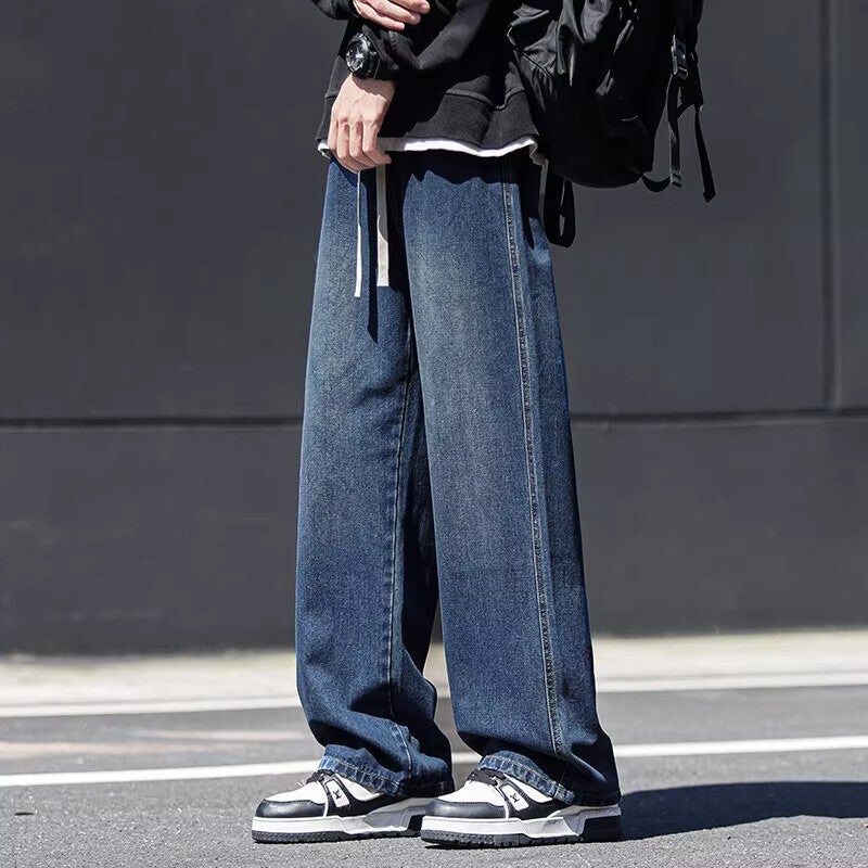 Unisex Classic Denim Jeans Loose Fit Daily Outdoor Wear - Image 4