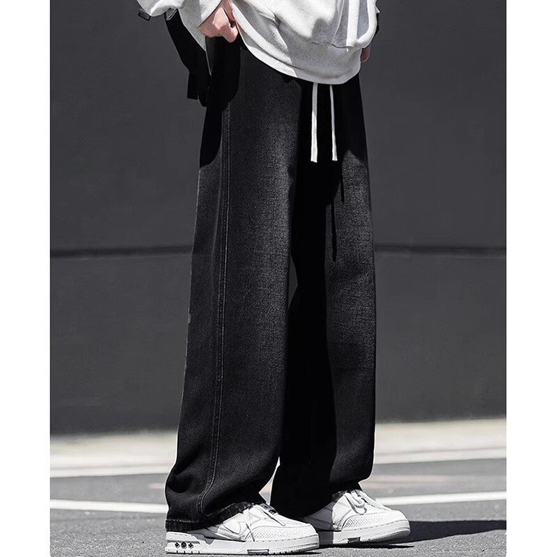 Unisex Classic Denim Jeans Loose Fit Daily Outdoor Wear - Image 2