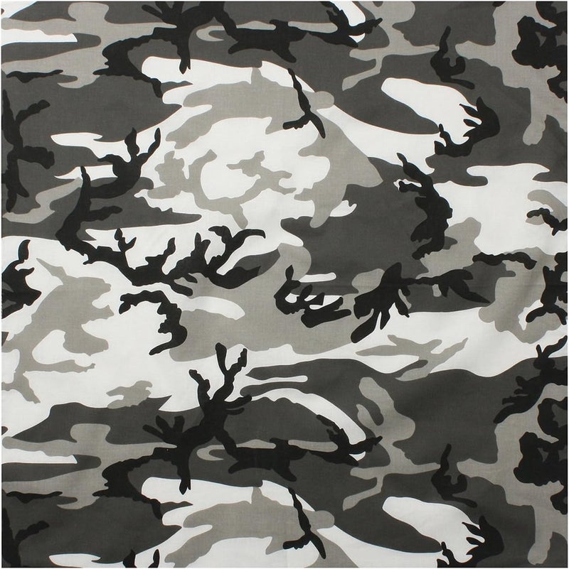 Large Camo Bandana - Multi-Use Camouflage Headwear for Every Occasion - 27 inch x 27 inch
