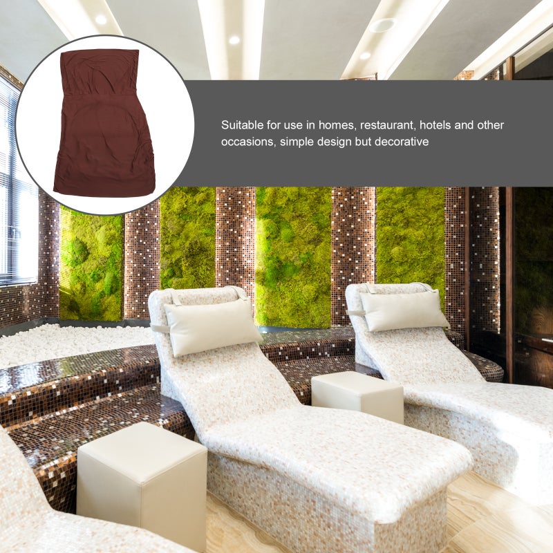 Lounge Cover Stretch Armless Chaise Longue Slipcover Furniture Cover Protector - Image 5