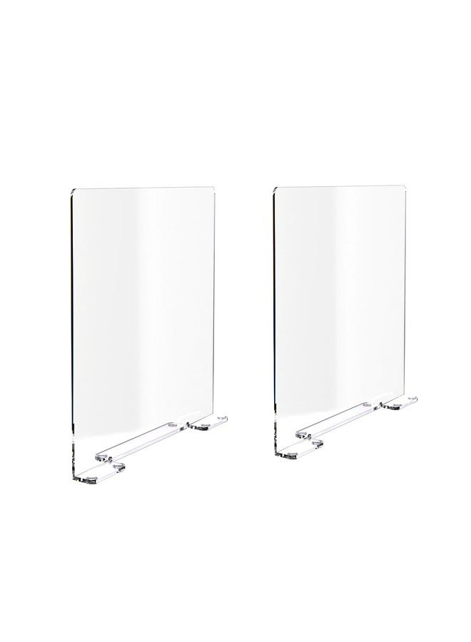 Marketing Holders Clear Acrylic Sink Splash Guard 29.5" W x 4.5" D x 18" H Freestanding and Portable See Through Large Panel Splatter Barrier - Image 1