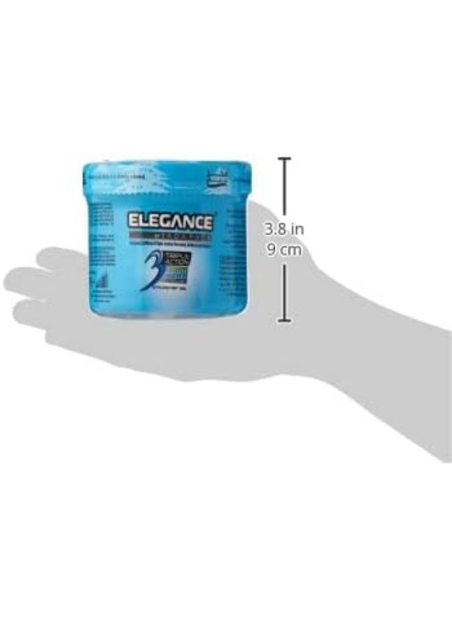 Elegance Triple Action Hair Gel - Blue, 1000ml | Strong Hold, Glossy Finish, Flexible Styling - Image 4
