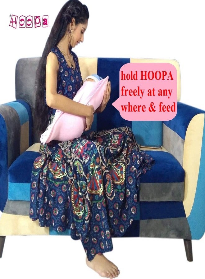 HOOPA 2-in-1 Feeding Pillow with Nest Pink | Feeding Pillow with nest | Nursing pad with nest Nursing Pillow | Reclined Carrier | Infant Carrier - Image 5