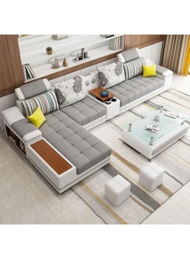 Modern Fabric Sectional Corner Sofa for Living Room - Stylish and Comfortable Furniture piece (Right)