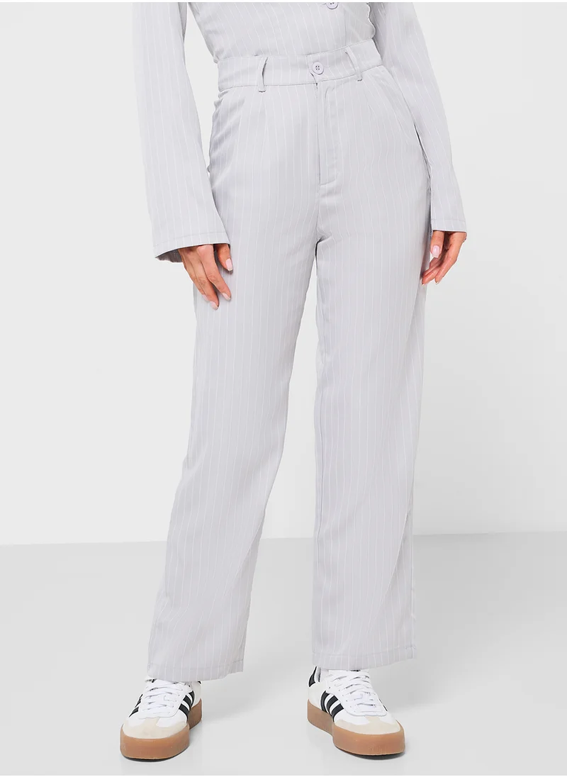 Ginger Cropped Blazer & Straight Fit Pant Coord Set