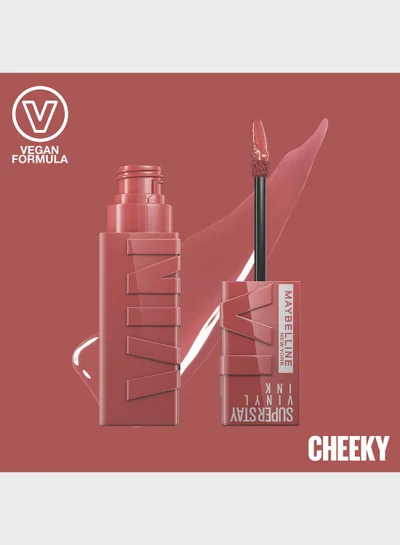 MAYBELLINE NEW YORK Super Stay Vinyl Ink Longwear Transfer Proof Gloss Lipstick - 35 Cheeky
