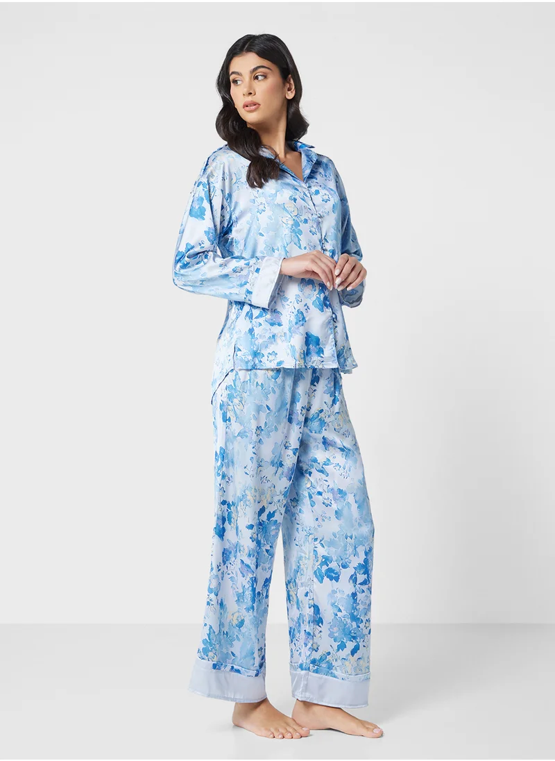 ELLA Floral Print Pyjama Set