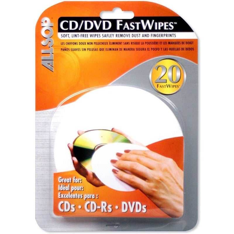 Allsop CD and DVD FastWipes, lint-free wipes for cleaning DVD, CD, PS1, PS2, XBOX & XBOX 360 Discs - Image 3