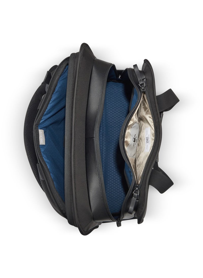 DELSEY Paris Arche 2 Compartment Backpack Laptop Protection 15.6 inch Black - 00120061000  - Image 3