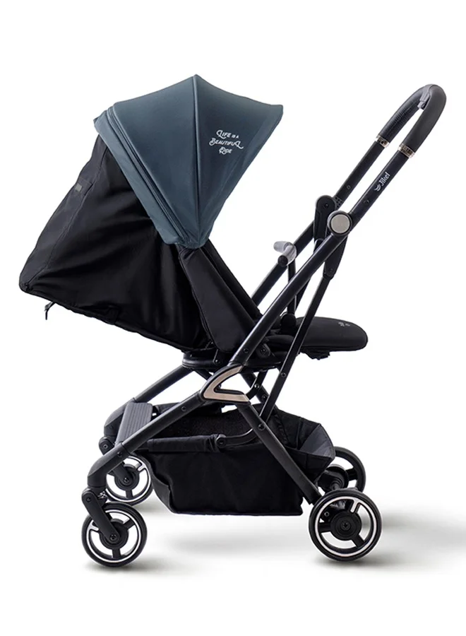 Jikel Life Stroller Rotating 360 Seat Reversible, Compact, Large Shopping Basket, Adjustable Footrest