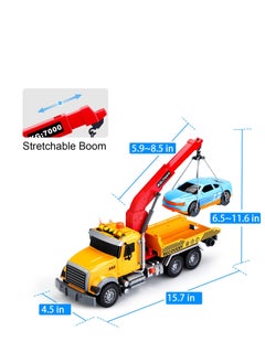 Excefore Kids Toys for 3 4 5 6 7 Years Old Boys, Kids Tow Truck with Car Toys, Large Tow Truck Toys with Working Hook Lights and Music Rescue Toys for Kids 8-12 Birthdays  - Image 3