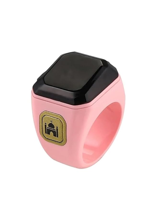 Biki Smart Tasbih Zikr Ring 20Mm | Tasbih Zikr Ring Prayer Timing Reminder Oled Display Tasbih Counter Smart Ring Waterproof Pink | Smart Ring | Tasbih Ring | Smart Tasbih Ring | Tasbih Ring - Image 1