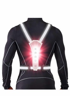 Excefore LED Reflective Running Vest for Runners, High Visibility Warning Lights with Adjustable Waist/Shoulder Men/Women Night Running, Walking, Cycling, Biking  - Image 1
