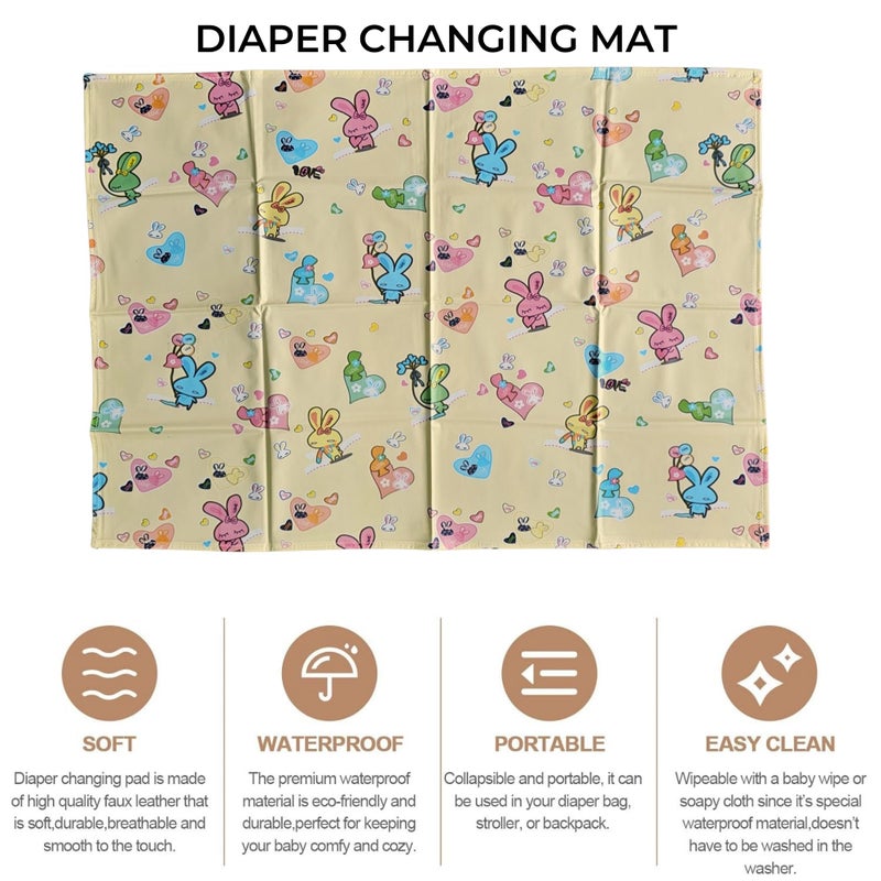 Hooper Plastic Baby Bed-Sheet | Wetting Protector Sheet | Mattress Sheet for Baby | Toddler Bed-Sheet | Thin, Printed Tiny Animal Pattern, Washable, Protects from Wetness (Multicolor Small) - Image 2