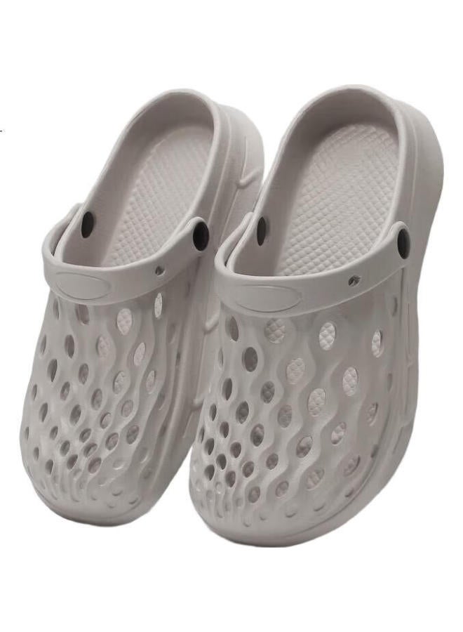 Scarecrow Men'S Summer Outdoor Beach Garden Thick-Soled Couple Women'S Slippers Anti-Slip Breathable Gray 44-45 - Image 2