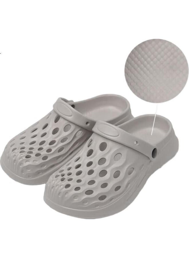 Scarecrow Men'S Summer Outdoor Beach Garden Thick-Soled Couple Women'S Slippers Anti-Slip Breathable Gray 44-45 - Image 3