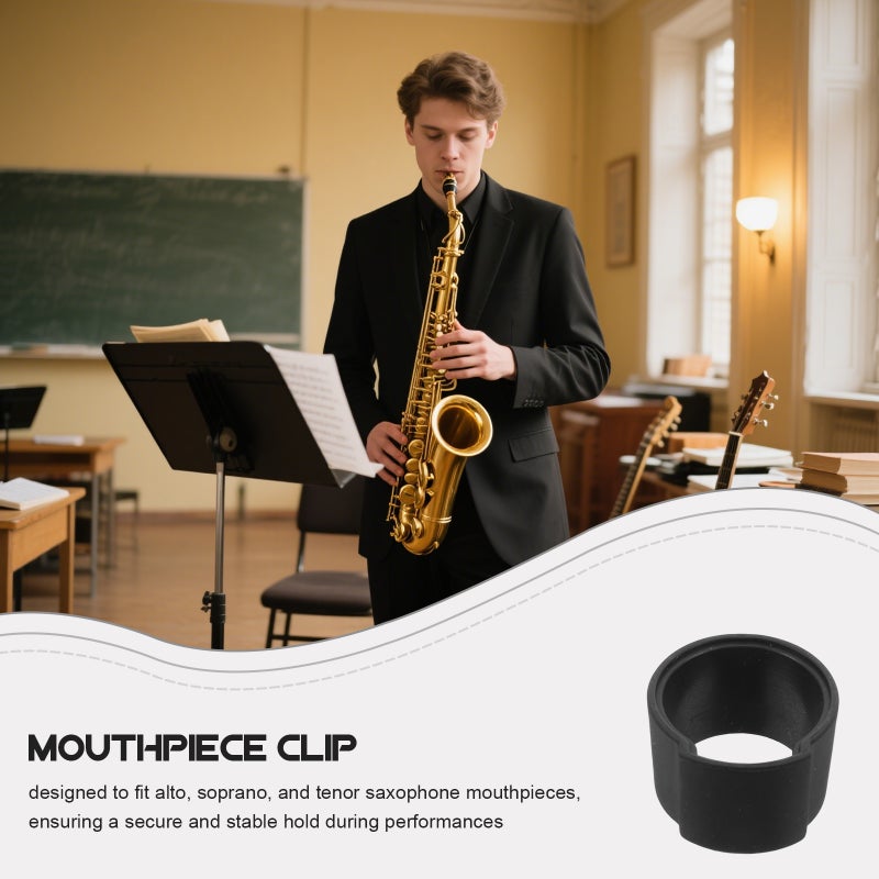 Silicone Saxophone Mouthpiece Clip: Fits Alto And Soprano Sax - Essential Musical Instrument Accessory For Enhanced Performance - Image 4