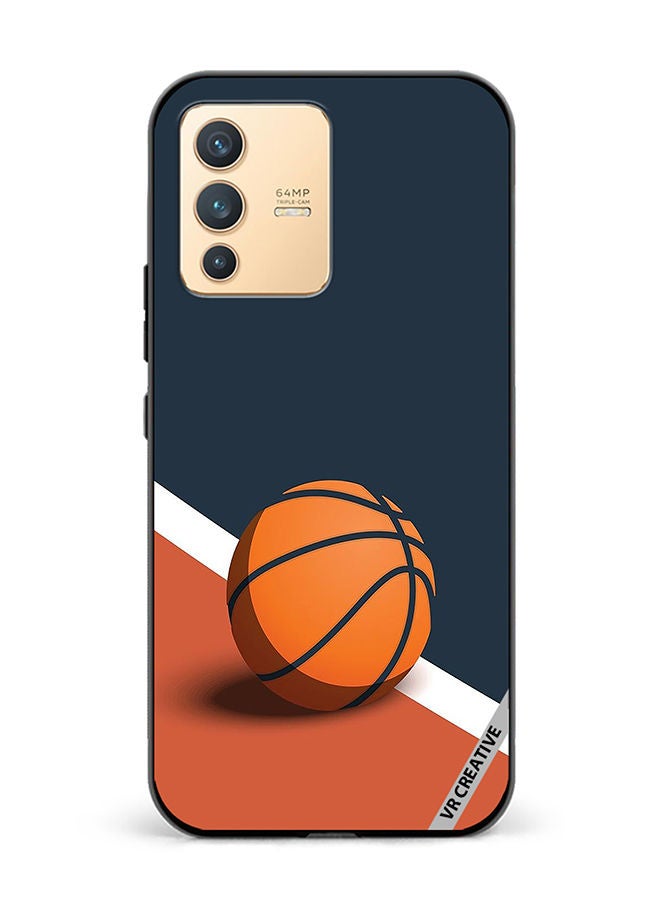 VR CREATIVE Protective Case Cover For Vivo V23 5G Basketball Design Multicolour - Image 1