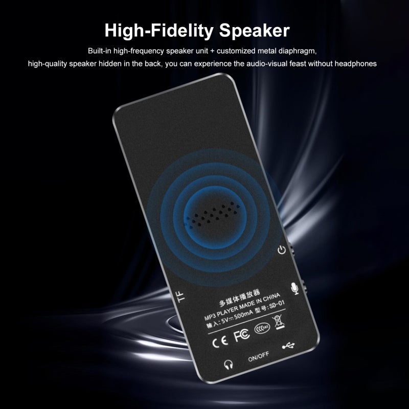 MP3 Player: 8G Built-in Storage, Exceptional Sound Quality, Bluetooth 5.2 Connectivity - Long 20-30 Hour Battery Life, Portable Compact Design for Daily Commutes and Long Trips - Image 5