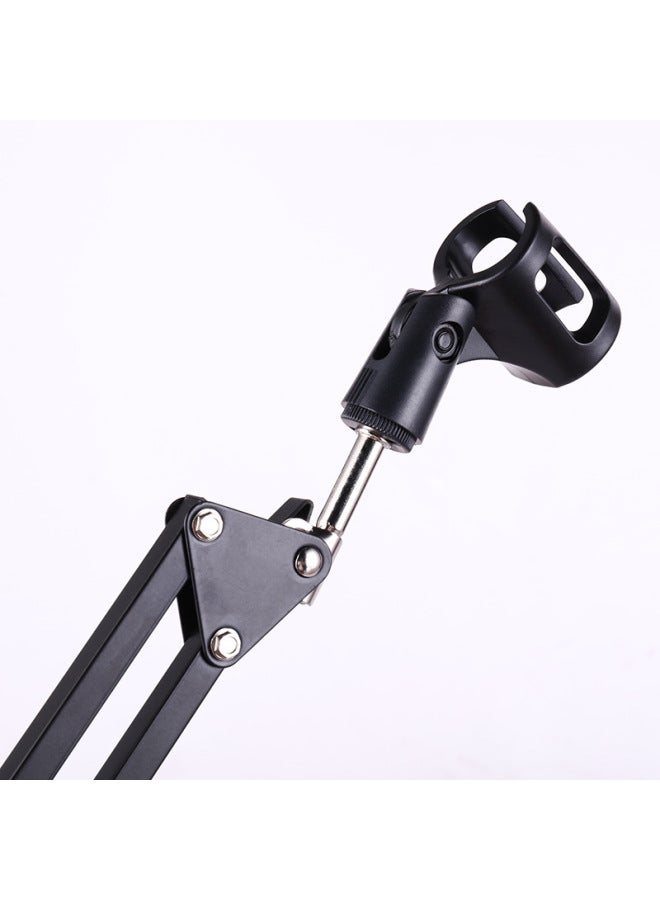 حامل ميكروفون قوسي Bn35 - حامل ميكروفون مكتبي عالمي قابل للطي لحامل الهاتف المحمول، مثالي للبث المباشر والفيديو - Image 3