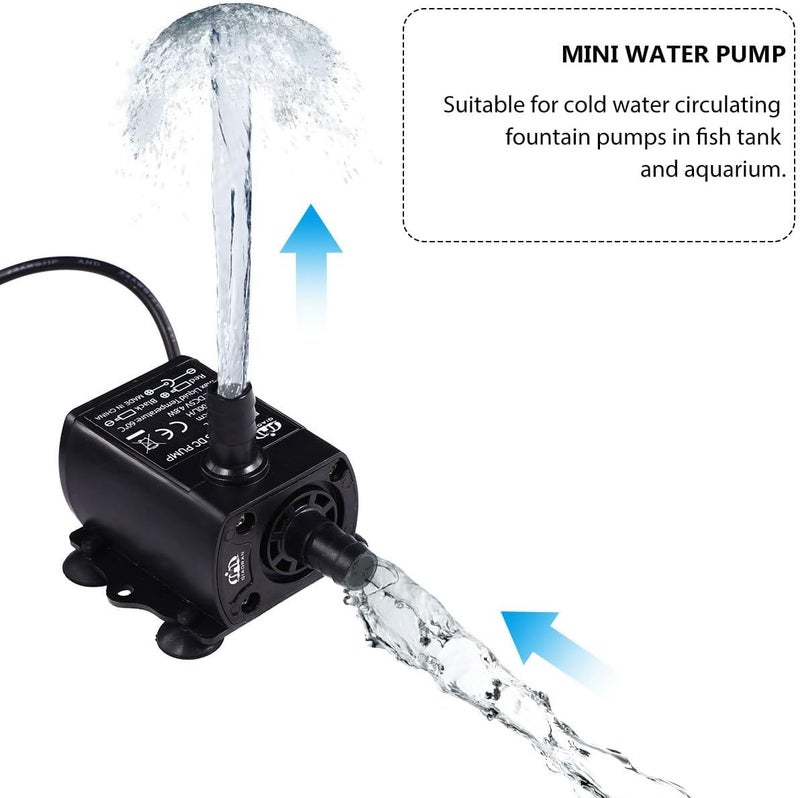 General purpose design ABOOFAN Mini Brushless Dc5v Water Pump USB Submersible for Aquarium Fish Tank Cooling Circulation, Black Compact Aquarium Pump for Hydroponics and Fountains Trendy economical quality Custom sizing alternatives Wet anti slip Indoor outdoor use Diverse operating method fit Varied size selections Gulf mainstream practical design Multi option design All storage type compatible Varied global sizing picks User feedback upgraded quality Tiered purchase options Quick assemble KSA local stock All season compatible build In-house warehouse packing Trendy natural tone options Multi-goal comprehensive design Consistent single item quality Liquid tight joint Wide use compliant quality Multi-budget available picks Flexible anti-break Reliable durability - Image 3