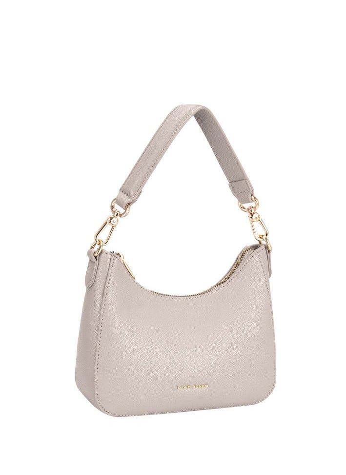 David Jones David Jones Shoulder Bag for Women, faux Leather Hobo Crossover Fashion Handbag Purse Color COCONUTCREAM 