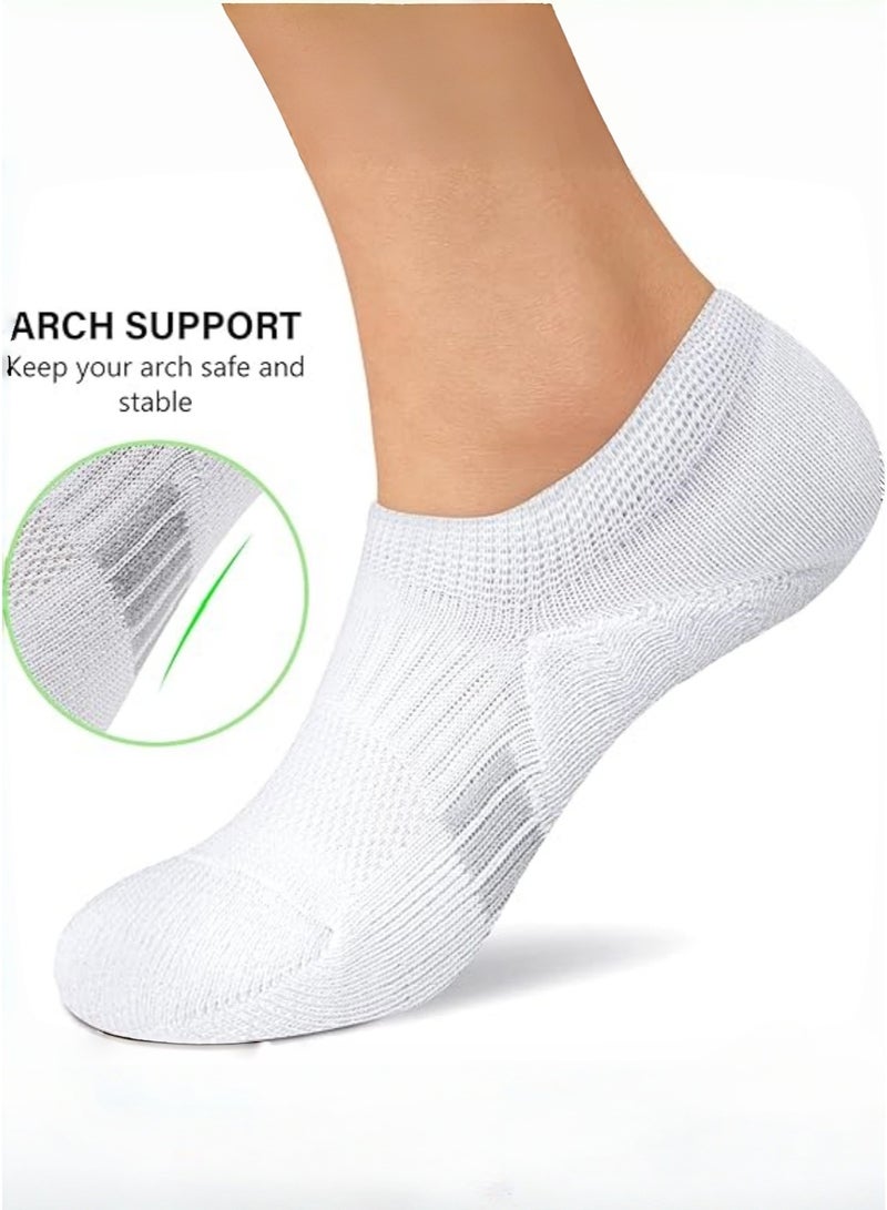 JoyousSto 6 Pairs Womens Cushioned Athletic No Show Ankle Socks with Tab, Low Cut Running Footies - Image 5