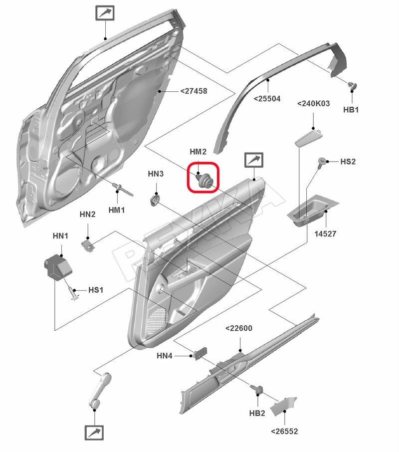 Rexka 10pcs Door Trim Panel Retainer Clip for Ford W713297-S300 C-Max Edge Escape Explorer F-150 Mustang Focus Flex Fusion Taurus Lincoln MKC MKX MKZ - Image 5