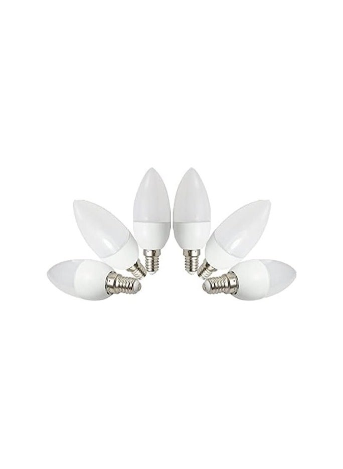 Generic 6 LED Chandelier and Furniture Bulbs - White Light, E14, 7.0W  - Image 2