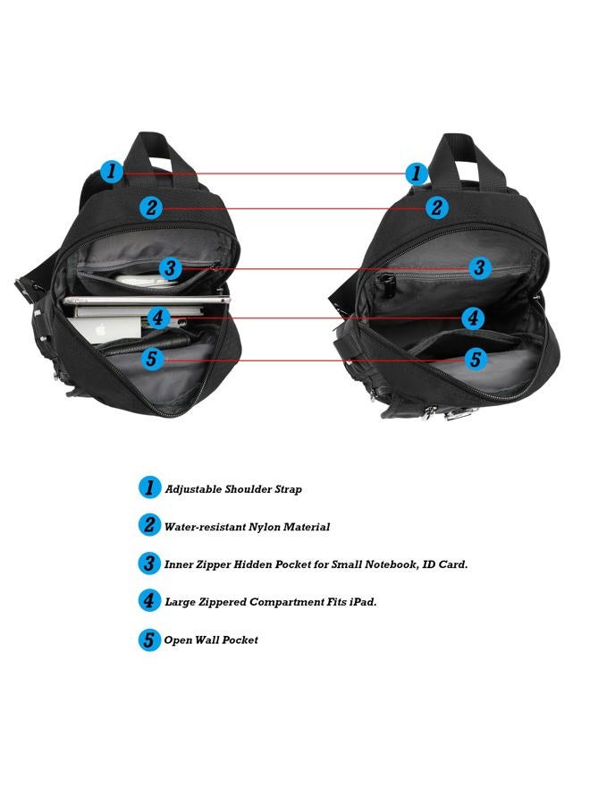 NICGID Sling Bag Chest Shoulder Backpack Crossbody Bags for Tablet Laptop Outdoor Hiking Men Women - Image 4