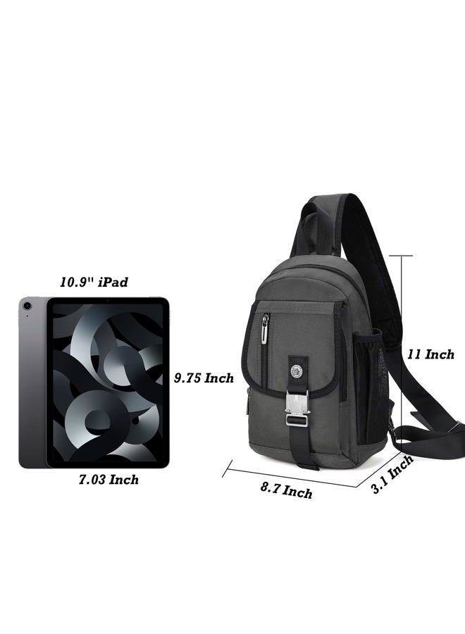 NICGID Sling Bag Chest Shoulder Backpack Crossbody Bags for Tablet Laptop Outdoor Hiking Men Women - Image 5
