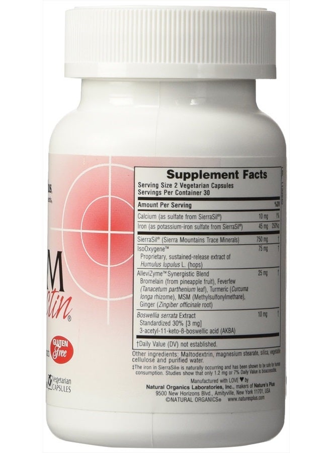 Natures Plus Ultra - Natural Supplement with Turmeric, Bromelain, MSM, Boswellia & Ginger - 60 Vegetarian Capsules (30 Servings) - Image 2