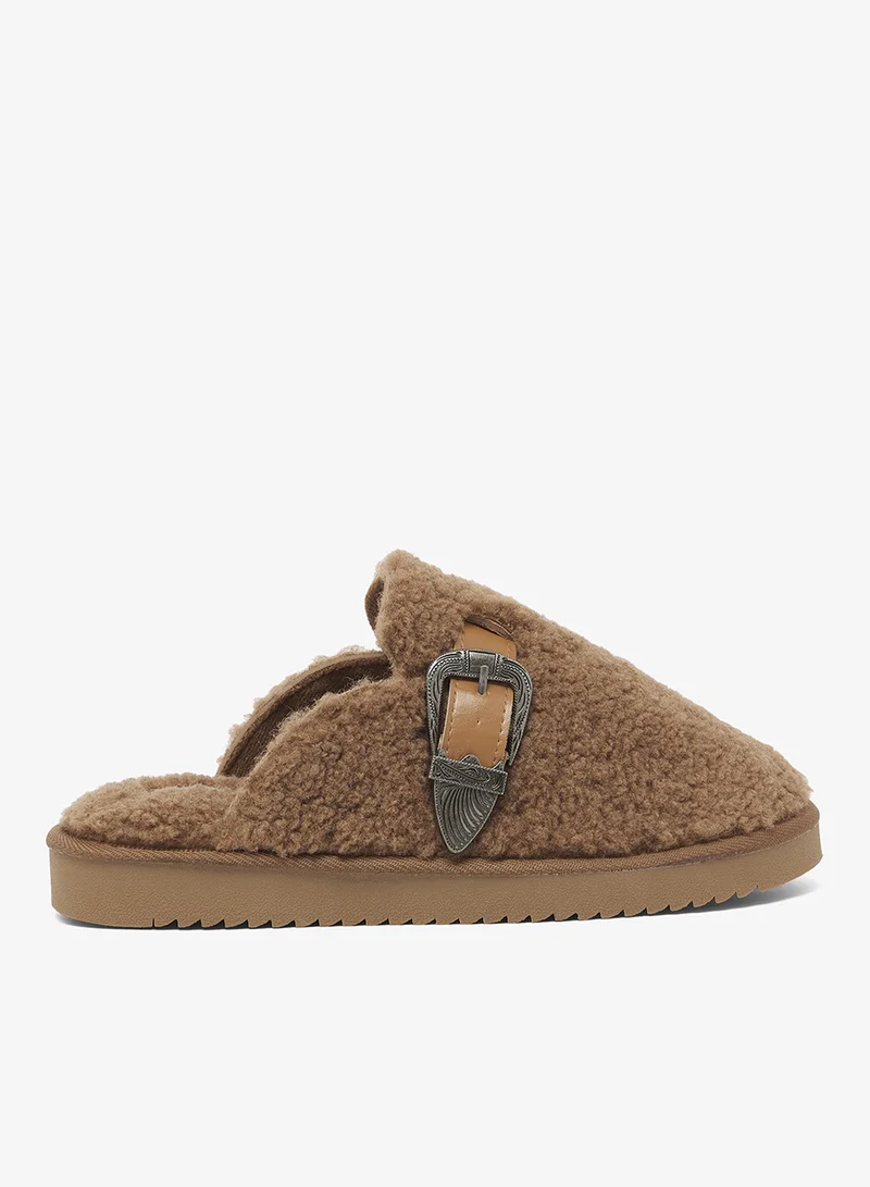 Molly Western Teddy Home Slippers
