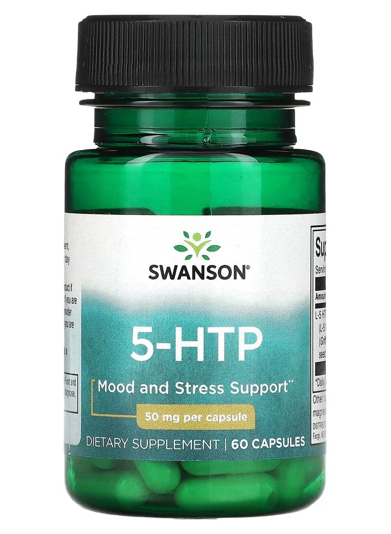 Swanson, 5-HTP, 50 mg , 60 Capsules