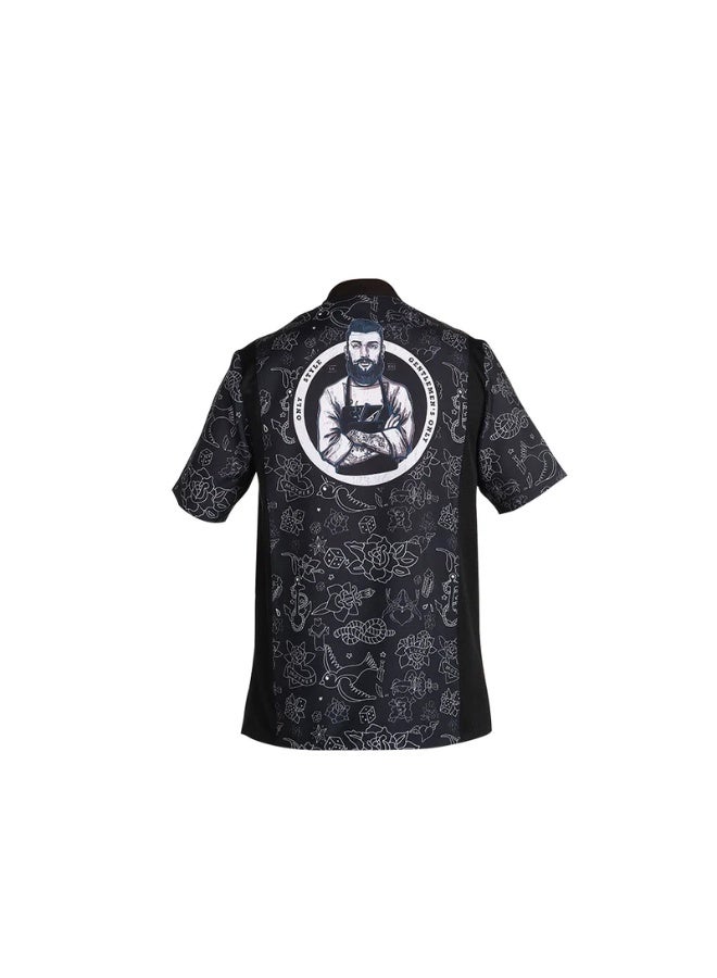 Men's Barber Apron Uniform Black with Pockets XXL - Image 3