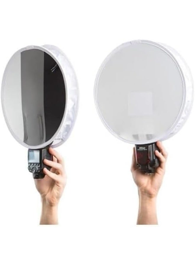 30cm/12inch White Balance Gray Card Portable Soft Box Softbox Multi-Function Diffuser for Flash Light - Image 2