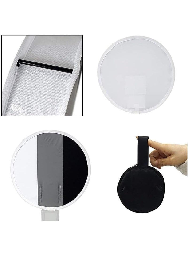 30cm/12inch White Balance Gray Card Portable Soft Box Softbox Multi-Function Diffuser for Flash Light - Image 4