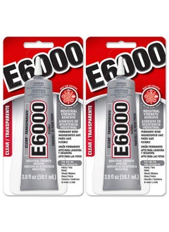 E6000 237032 Craft Adhesive, 2 Fl Oz Clear, 2 Pack  - Image 1