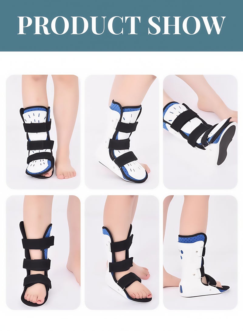 Foot Splint Ankle Brace Corrector Foot Drop Posture Plantar Fasciitis Night Splint with Breathable Material Lightweight Ankle Foot Brace Stabiliser for Right Foot Use - Image 3