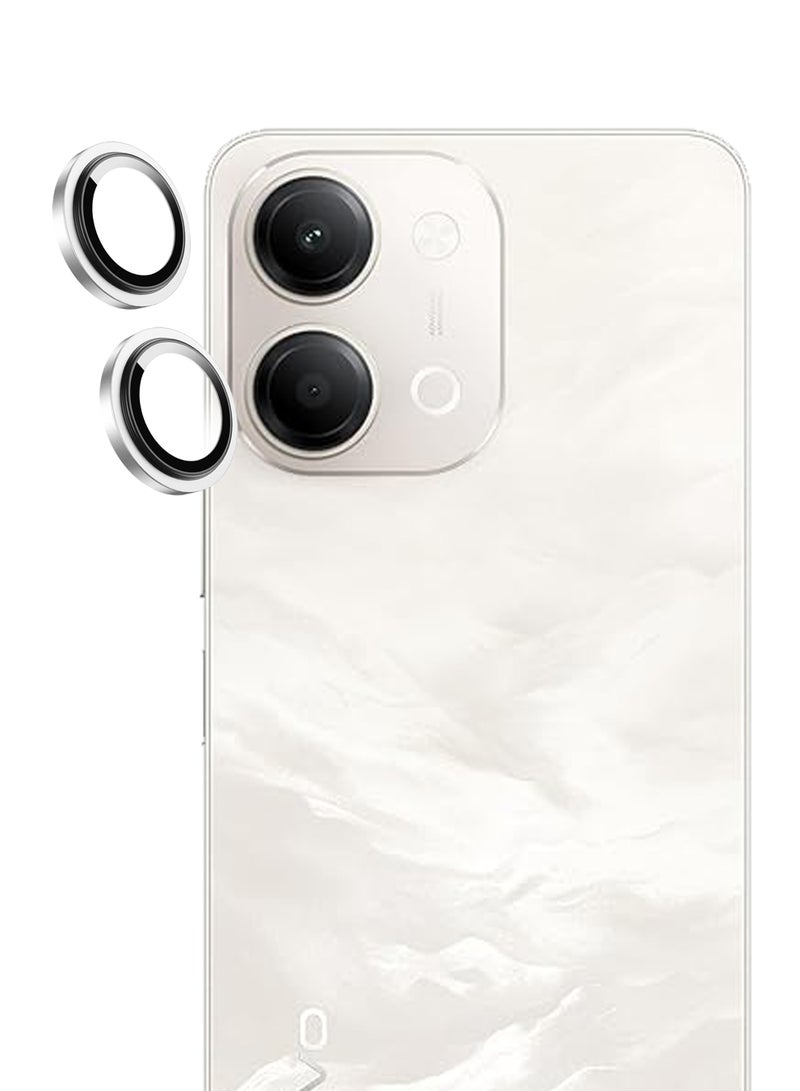 For VIVO Y21 5G (2026)/Y11 5G(2026) -  Silver Camera Lens Protector, 9H Tempered Glass, Anti-Scratch, Case Friendly, Does Not Affect Night Shots, HD Clear - Image 1