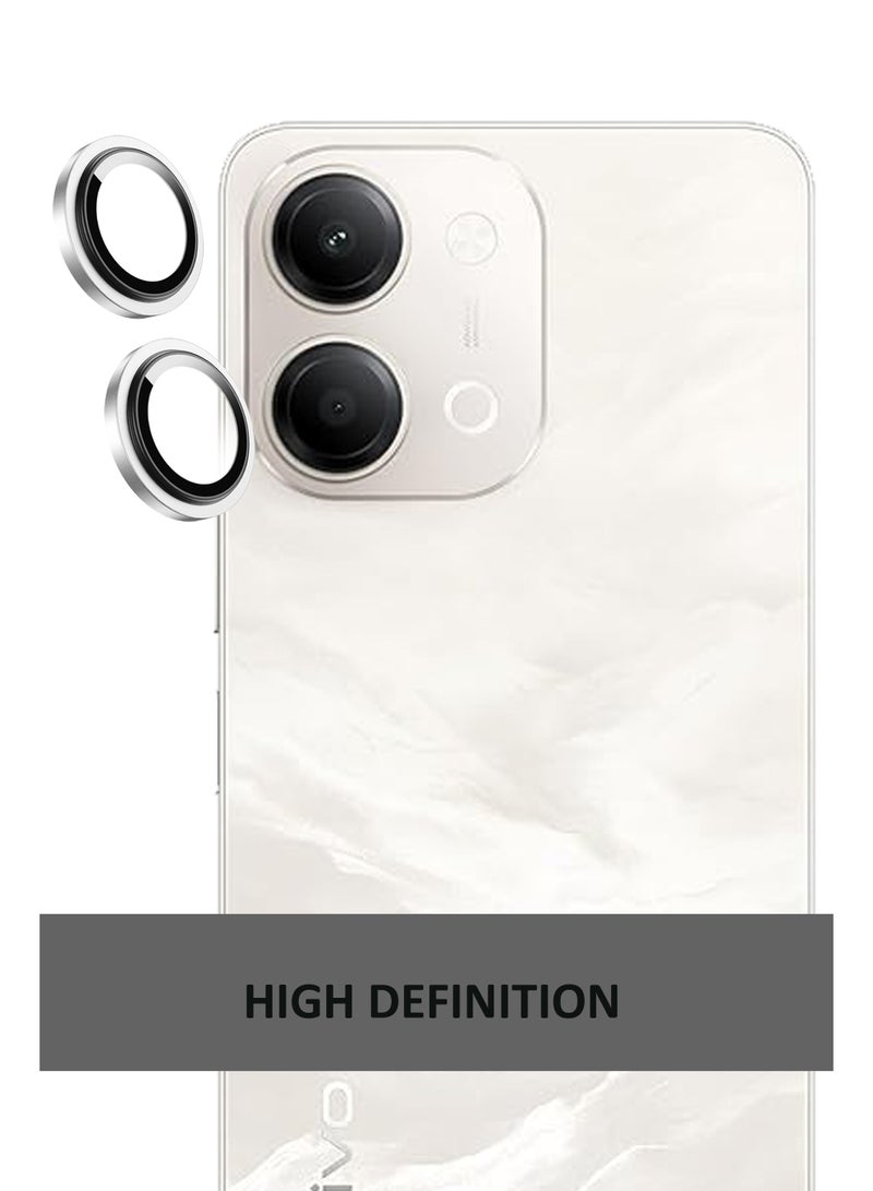 For VIVO Y21 5G (2026)/Y11 5G(2026) -  Silver Camera Lens Protector, 9H Tempered Glass, Anti-Scratch, Case Friendly, Does Not Affect Night Shots, HD Clear - Image 4