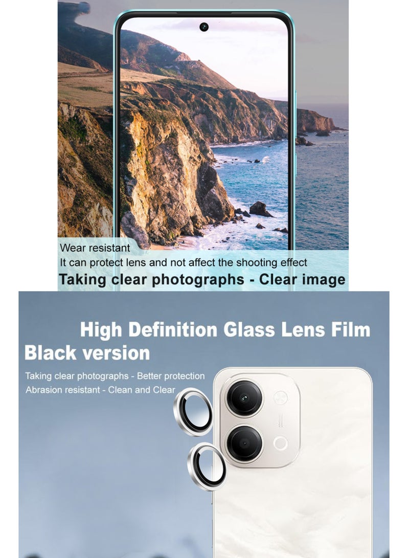 For VIVO Y21 5G (2026)/Y11 5G(2026) -  Silver Camera Lens Protector, 9H Tempered Glass, Anti-Scratch, Case Friendly, Does Not Affect Night Shots, HD Clear - Image 2