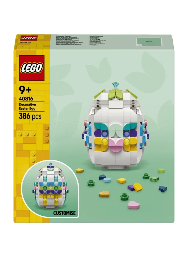 ليغو ليغو بيضة عيد الفصح الزخرفية، لعبة مجموعة بناء، هدية الربيع للأطفال بعمر ٩ سنوات وأكثر (٣٨٦ قطعة) 40816