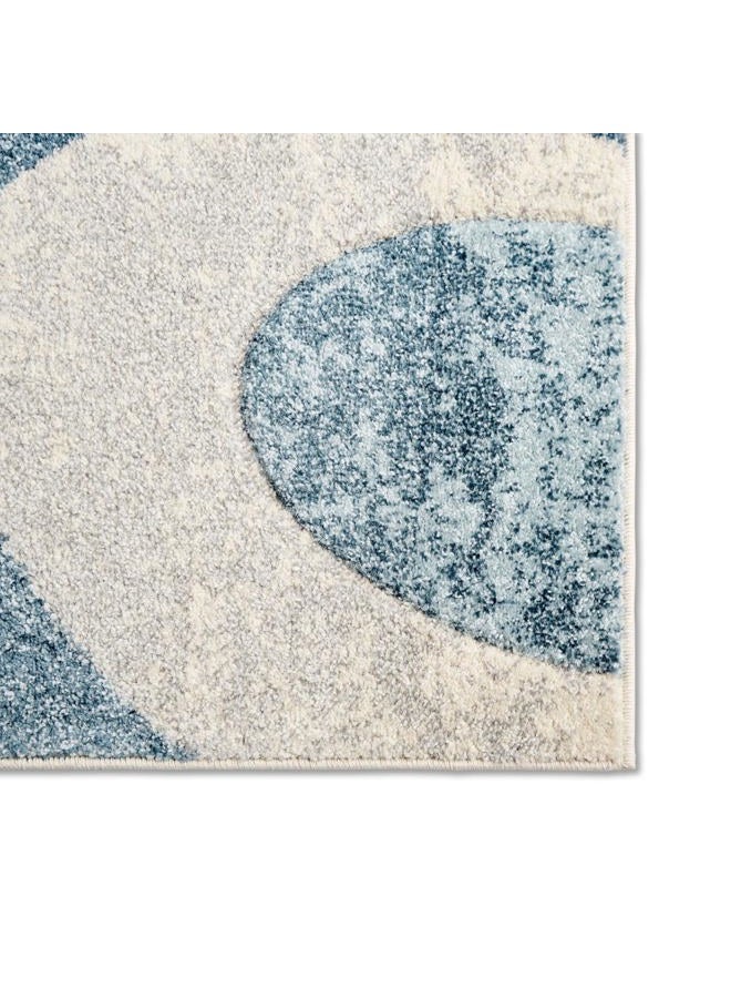 Home Dynamix Tribeca Slade Modern Area Rug, Abstract Blue 6'7"x9'10" - Image 4
