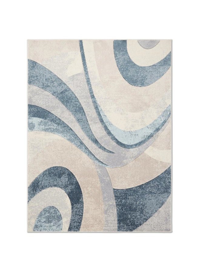 Home Dynamix Tribeca Slade Modern Area Rug, Abstract Blue 6'7"x9'10" - Image 1